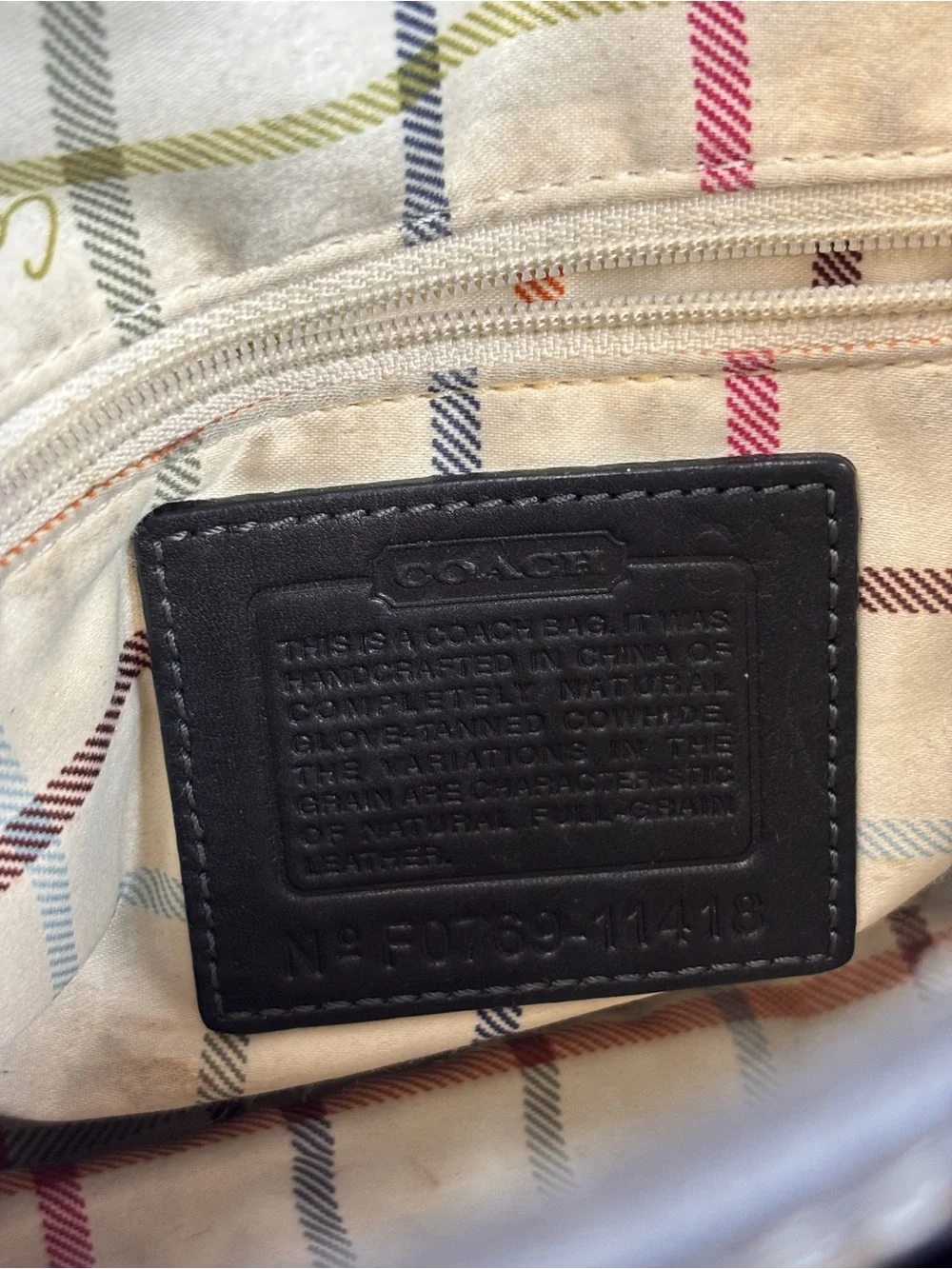 Vintage Coach Bleecker Legacy Tattersall Flap Large Shoulder Bag - Picture 7 of 14
